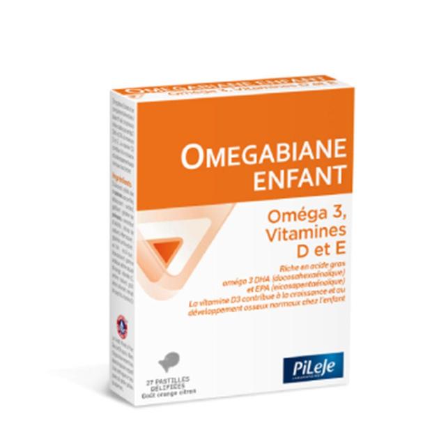 OmegaBiane Bambino Omega3, Vitamina D ed E 27 Compresse Gelificate Pileje - Easypara on Productcaster.