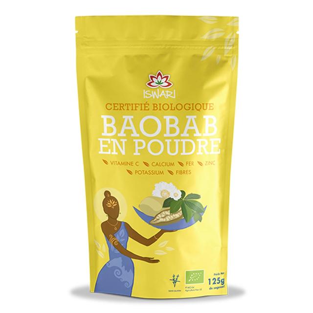 Iswari Super Aliment Pur Baobab in polvere biologico 125g - Easypara on Productcaster.