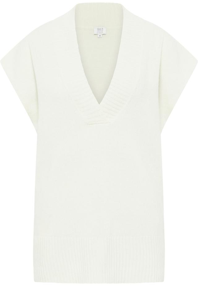 Strick Pullover in off-white unifarben on Productcaster.