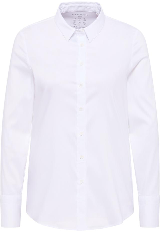 Performance Shirt Bluse in weiß unifarben on Productcaster.