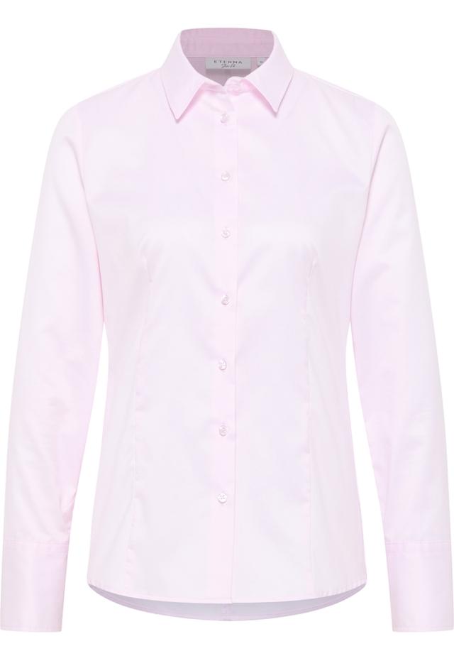 Cover Shirt Bluse in rosa unifarben on Productcaster.