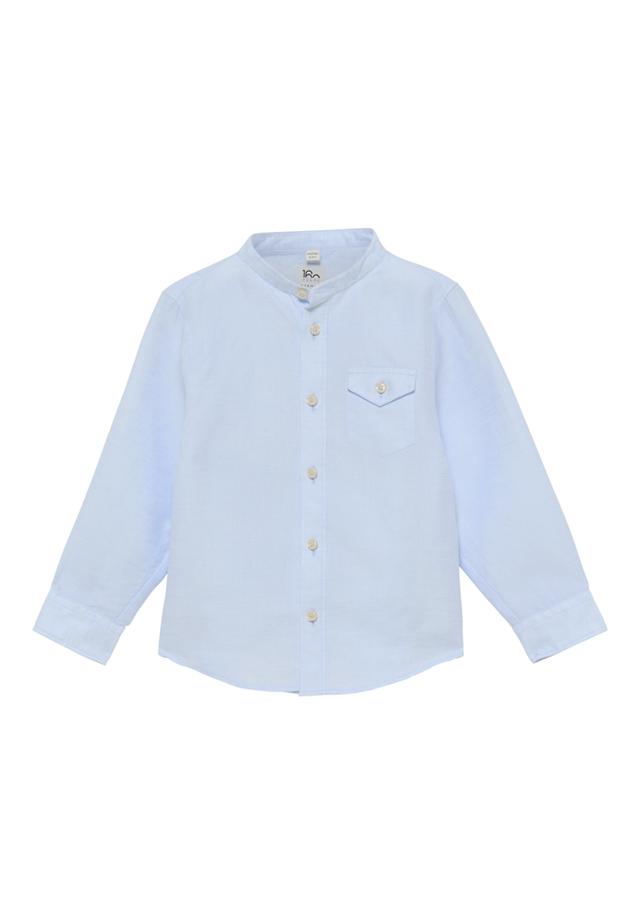 Linen Shirt in himmelblau unifarben on Productcaster.