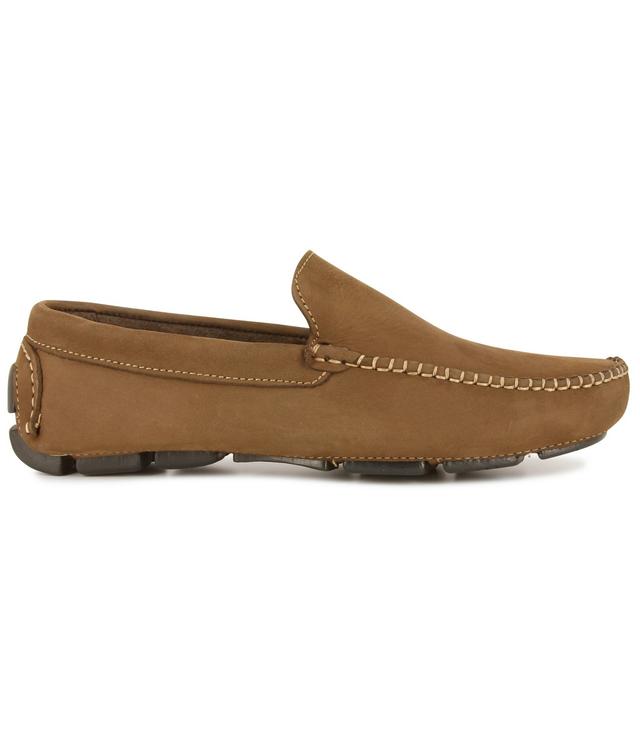 Monza - Mocassins Nubuck Cognac 42 Marron Europann Saint-tropez on Productcaster.