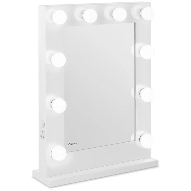 Miroir lumineux maquillage - Blanc - 10 LED - Rectangle | physa on Productcaster.