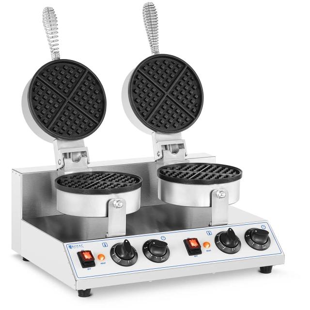 Gaufrier double - Rond - 2,600 W | Royal Catering on Productcaster.