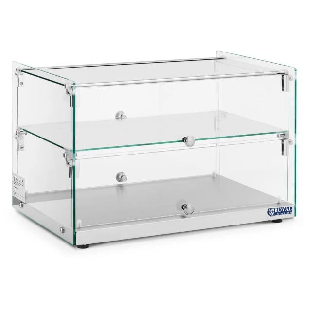 Vitrine neutre - 50 l - 2 niveaux | Royal Catering on Productcaster.