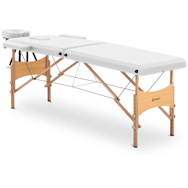 physa Massageliege klappbar - 185 x 60 x 62 cm - 227 kg - Weiß on Productcaster.