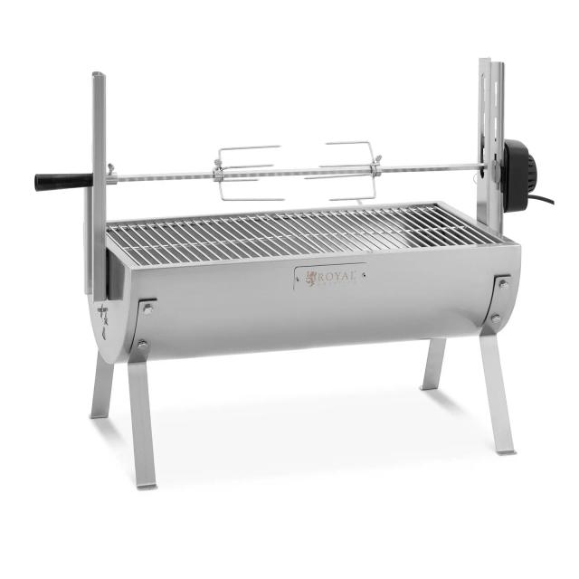 Barbecue tourne broche - 15 kg - Longueur de la broche : 82 cm | Royal Catering on Productcaster.