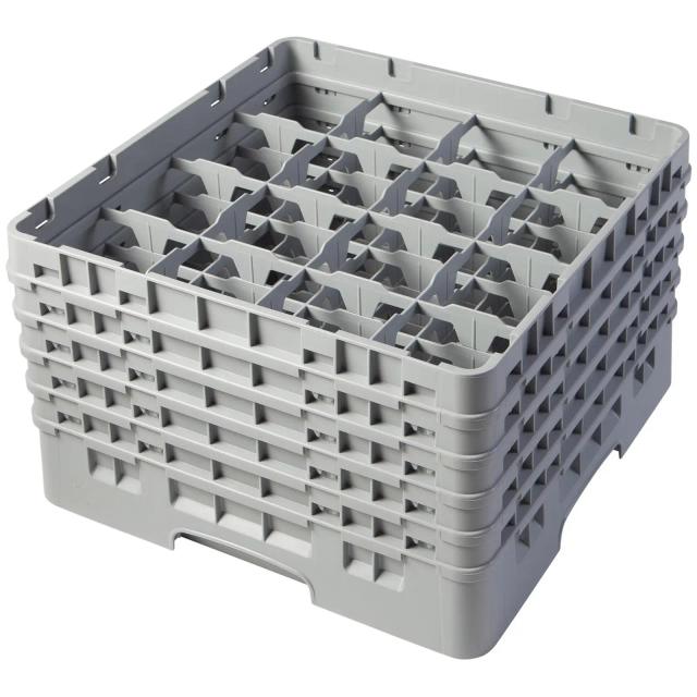 CAMBRO Casier de lavage à verre - 16 compartiments - 50 x 50 x 30,8 cm - Hauteur des verres : 25,7 cm on Productcaster.