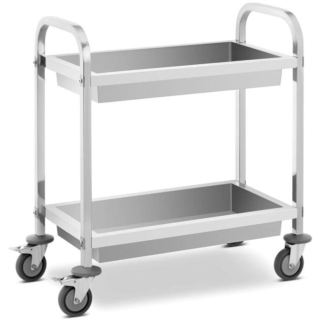 Chariot de service - 2 plateaux - 62,6 x 33,5 x 10 cm - 72 kg - Royal Catering on Productcaster.