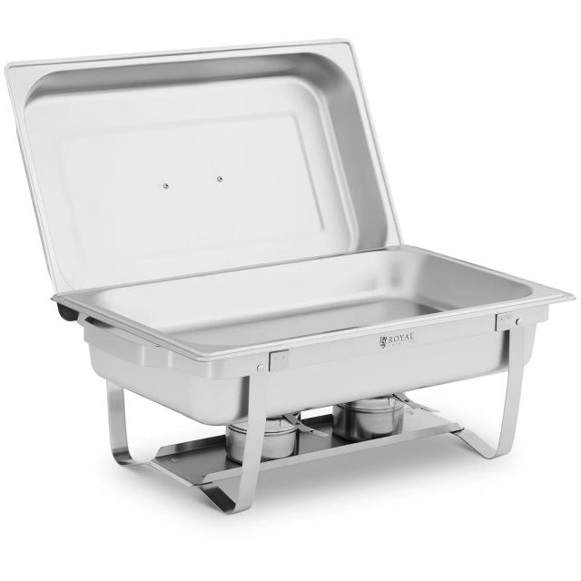 Chafing Dish GN 1/1 9 l 2 nádoby na palivo 500 x 300 x 60 mm - Royal Catering on Productcaster.