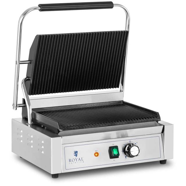 Kontaktní gril 2 200 W vroubkovaný - Kontaktní grily Royal Catering on Productcaster.