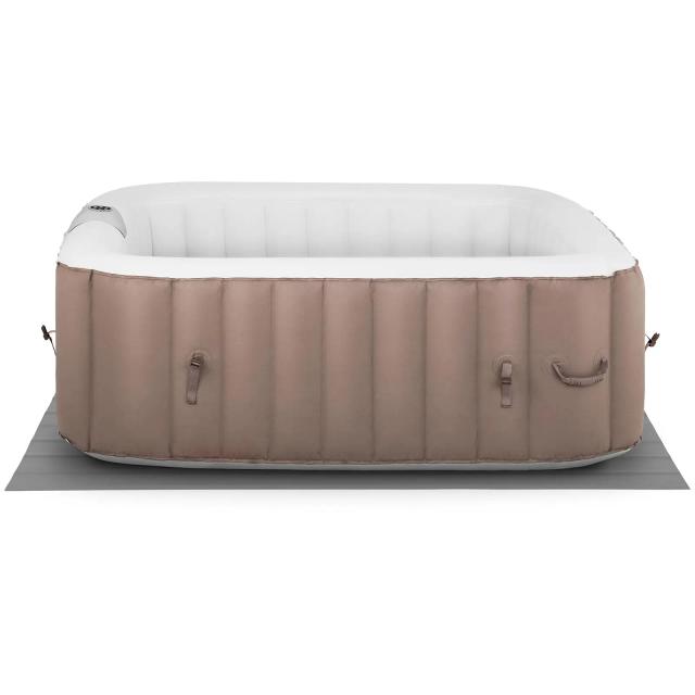 Whirlpool aufblasbar 900 l 6 Personen 130 Düsen beige/weiß - Aufblasbare Outdoor Whirlpools Uniprodo on Productcaster.