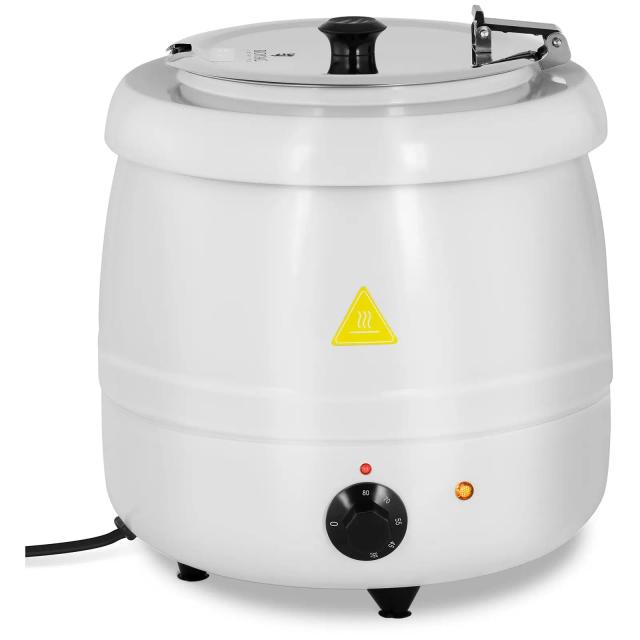 Elgryde - 10 l - hvidlakeret stål | Royal Catering on Productcaster.