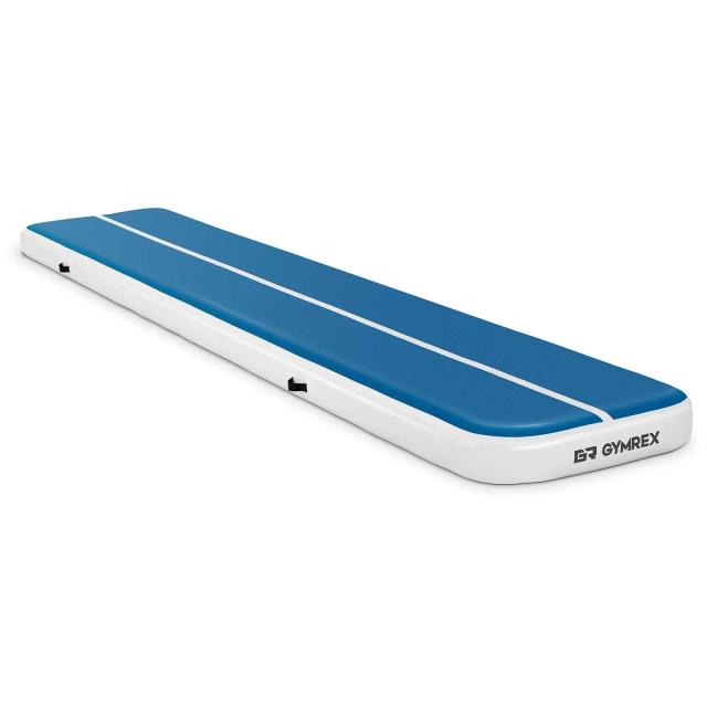 Colchoneta de gimnasia - 500 x 100 x 20 cm - 250 kg - azul/blanco | Gymrex on Productcaster.