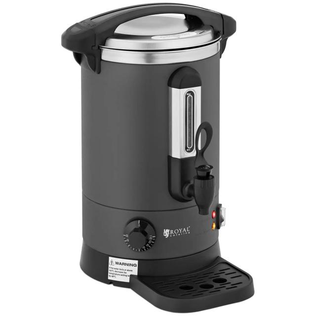 Hervidor de agua - 6.1 L - 1500 W - bandeja recogegotas - gris | Royal Catering on Productcaster.