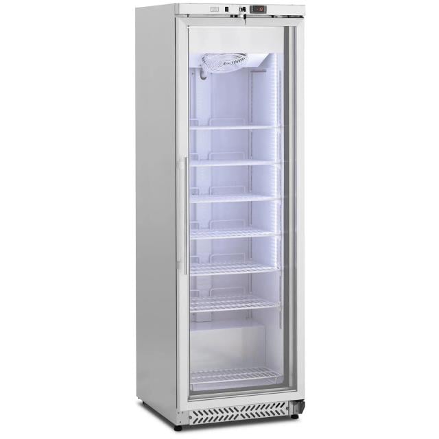 Congelador - 380 L - Royal Catering - puerta de vidrio - plateado - refrigerante R290 on Productcaster.