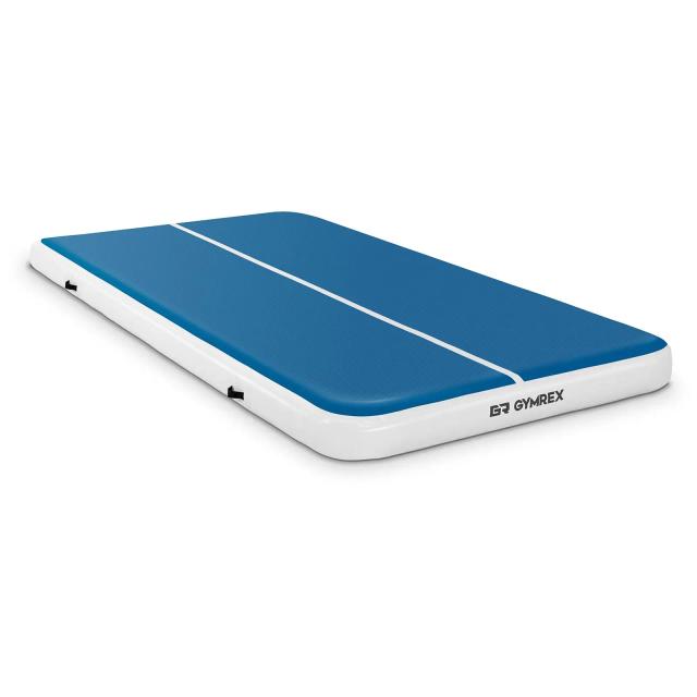 Air tumbling mat - 300 x 200 x 20 cm - 300 kg - Bleu/blanc | Gymrex on Productcaster.