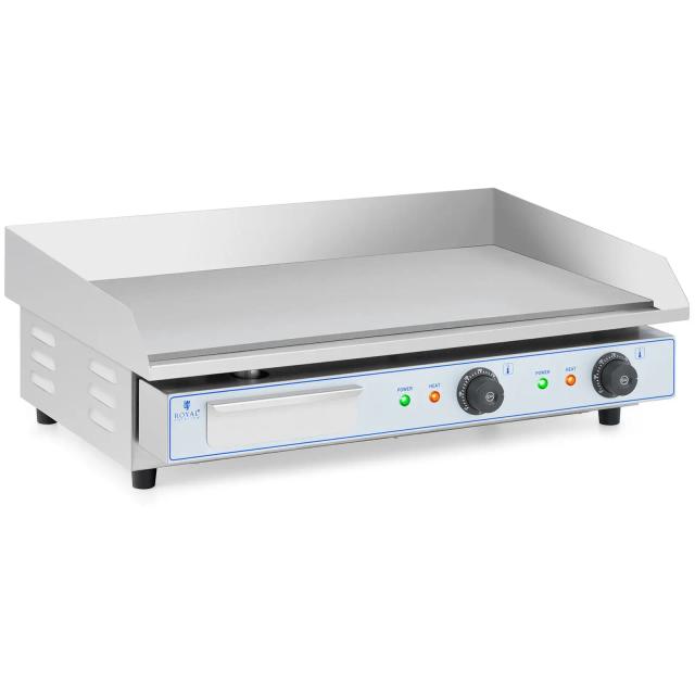 Διπλή Ηλεκτρική Σχάρα - 730 x 400 mm - Royal Catering - Θάλαuος - 2 x 2,200 W on Productcaster.