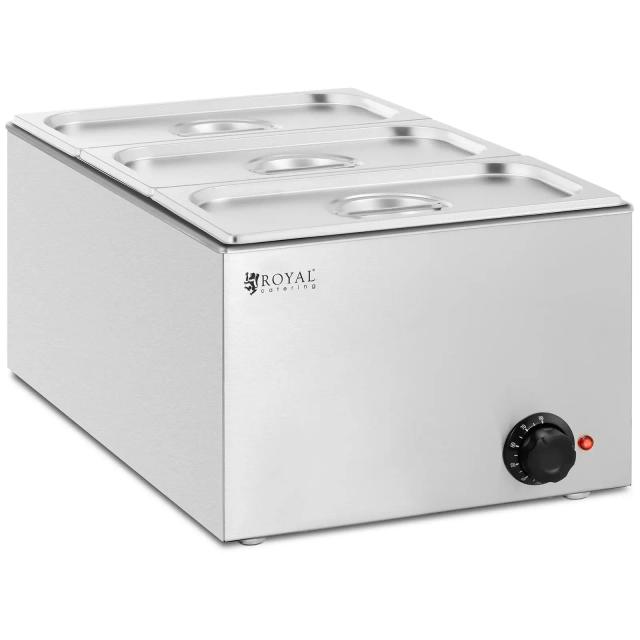 Bain Marie - 640 W - 3 x GN 1/3 - Royal Catering on Productcaster.