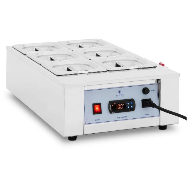 Φοντύ σοκολάτας - 6 x 1.5 l - έως 412 °C - Royal Catering on Productcaster.