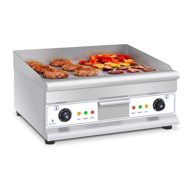 Διπλή ηλεκτρική σχάρα - 60 cm - λεία - 2 × 3.200 W | Royal Catering on Productcaster.