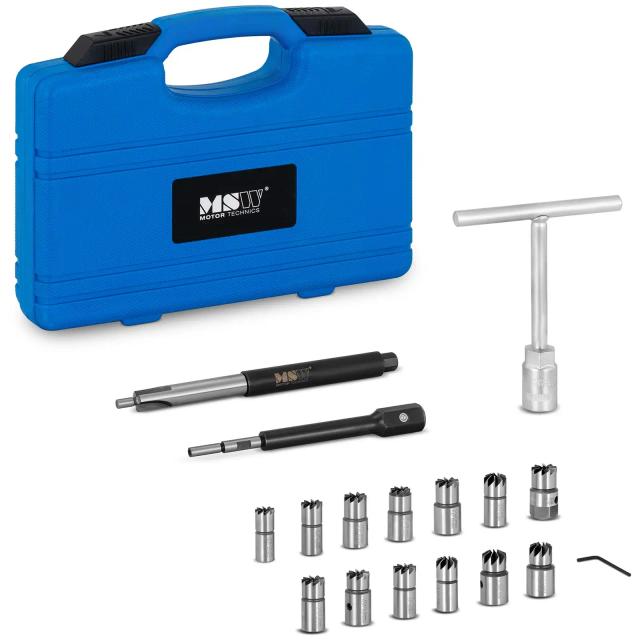 Diesel Injector Seat Cutter Set - 17 τεu. | MSW on Productcaster.