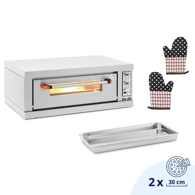 Pizzasütő kemence - 1 kamra - 3200 W - időzítő - Royal Catering on Productcaster.