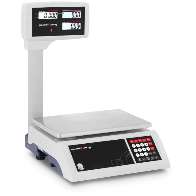 Ellenőrző mérleg - 30 kg / 5 g - LCD kijelző | Steinberg Systems on Productcaster.