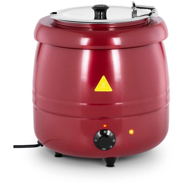 Elektromos leves melegen tartó chafing - 10 L - piros bevonat | Royal Catering on Productcaster.