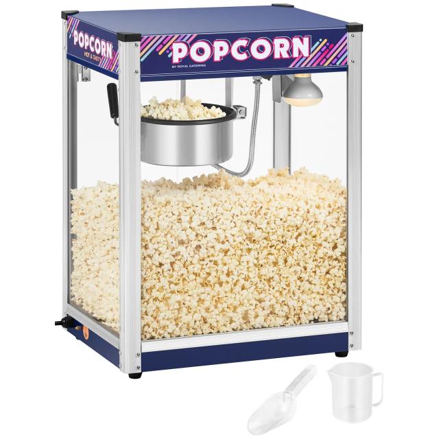 Pop-corn készítőgép - kék - 8 uncia | Royal Catering on Productcaster.