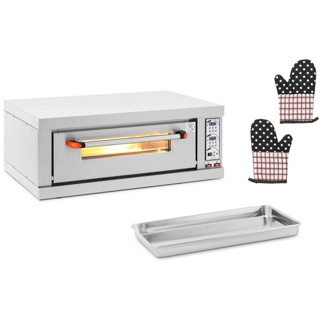 Pizzasütő kemence - 1 kamra - 3200 W - Ø 40 cm - samottkő - Royal Catering on Productcaster.