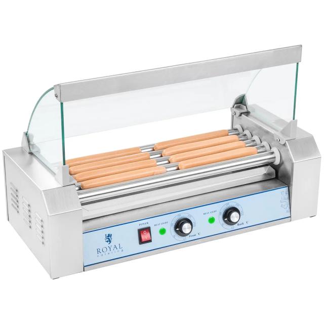 Hot Dog Grill - 5 görgő - Rozsdamentes acél | Royal Catering on Productcaster.