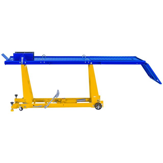 Motoremelő szerelőpad rámpával - 450 kg - 220 x 68 cm | MSW on Productcaster.