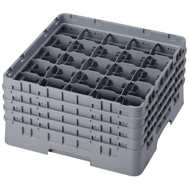 CAMBRO Camrack mosogatókosár poharakhoz - 25 rekesz - 50 x 50 x 22,5 cm - pohármagasság: 19,6 cm on Productcaster.