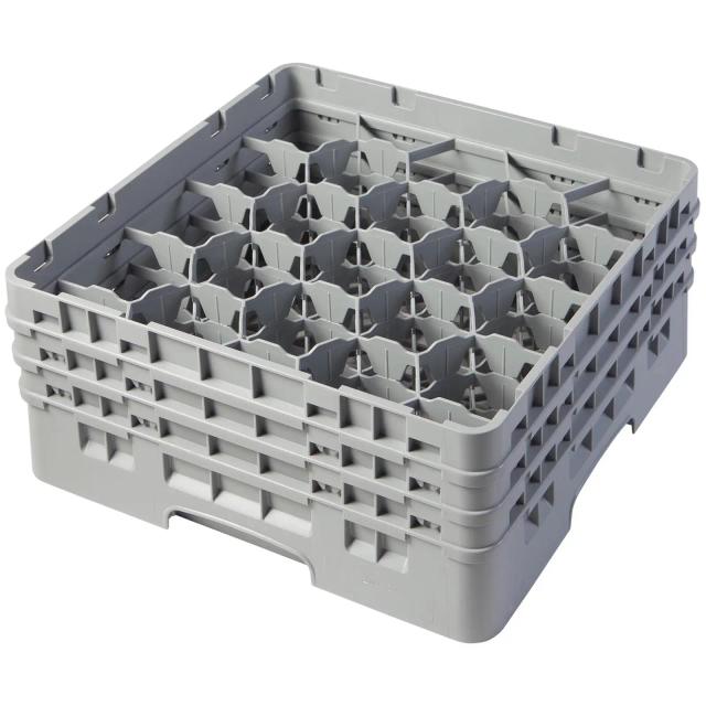 CAMBRO Camrack mosogatókosár poharakhoz - 20 rekesz - 50 x 50 x 22,5 cm - pohármagasság: 17,4 cm on Productcaster.