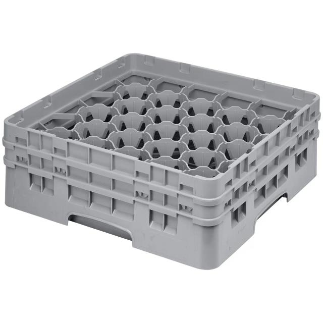 CAMBRO Camrack mosogatókosár poharakhoz - 30 rekesz - 50 x 50 x 18,4 cm - pohármagasság: 13,3 cm on Productcaster.