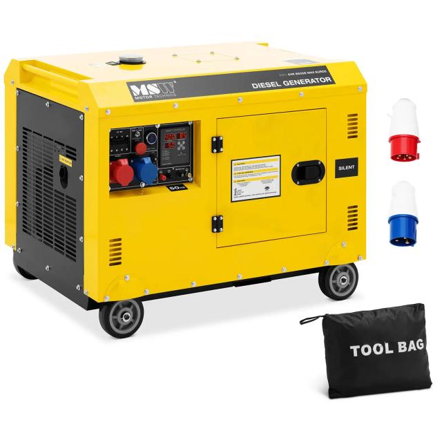 Aggregátor - 7220 / 8500 W - 30 l - 240/400 V - mobil - AVR - Euro 5 | MSW on Productcaster.