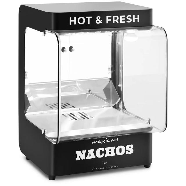 Nachosmelegítő - modern design - 99 l - 50–60 °C - fekete - Royal Catering on Productcaster.