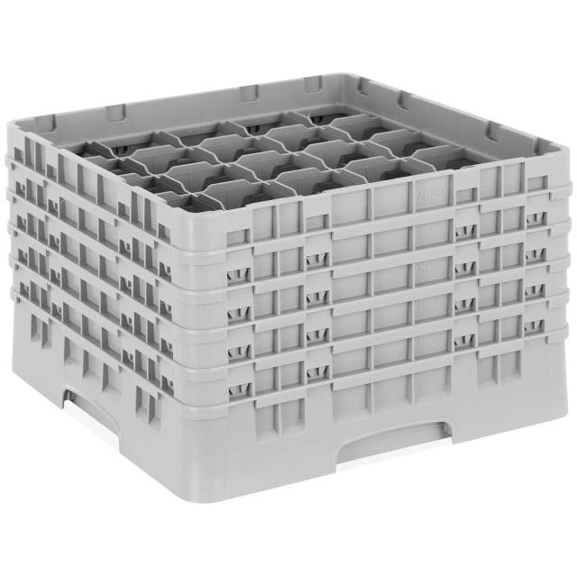 CAMBRO Camrack mosogatókosár poharakhoz - 25 rekesz - 50 x 50 x 30,8 cm - pohármagasság: 25,7 cm on Productcaster.