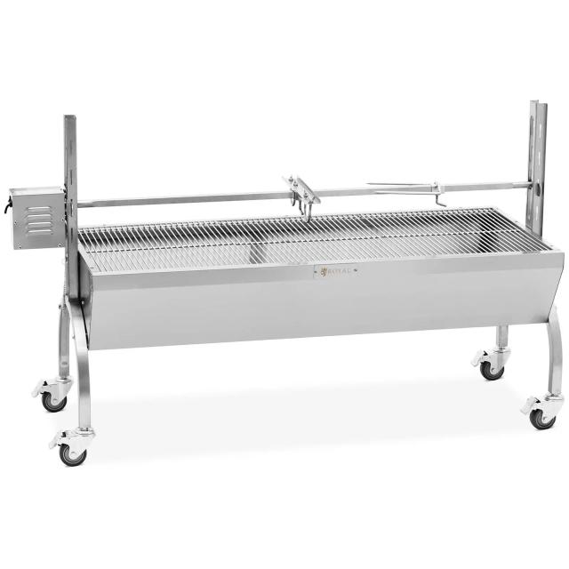 Malacsütő - motorral - 40 kg - nyárs hossza: 137 cm - rozsdamentes acél | Royal Catering on Productcaster.