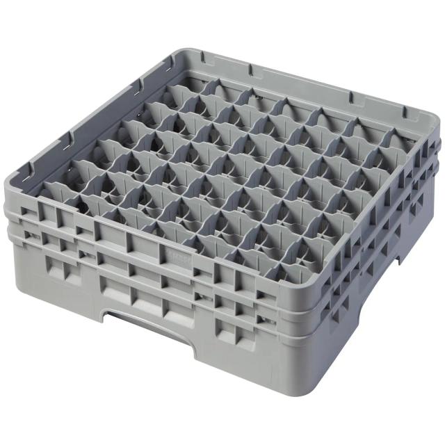 CAMBRO Camrack mosogatókosár poharakhoz - 49 rekesz - 50 x 50 x 18,4 cm - pohármagasság: 13,3 cm on Productcaster.