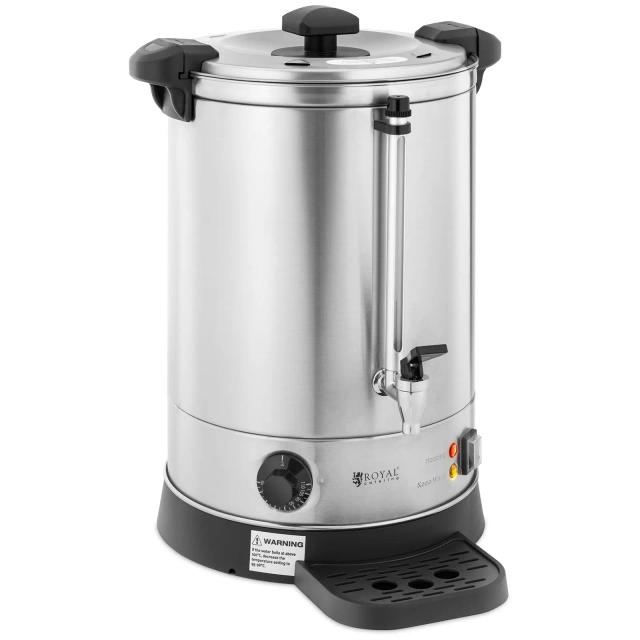 Vízforraló - 13.5 l - 2500 W - csepptálca - Ezüst | Royal Catering on Productcaster.