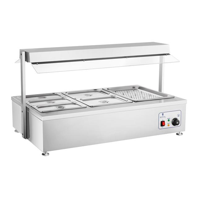 Bain Marie - 6 GN - hús tartóval | Royal Catering on Productcaster.