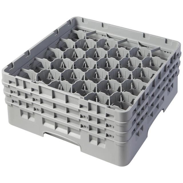 CAMBRO Camrack mosogatókosár poharakhoz - 30 rekesz - 50 x 50 x 22,5 cm - pohármagasság: 17,4 cm on Productcaster.