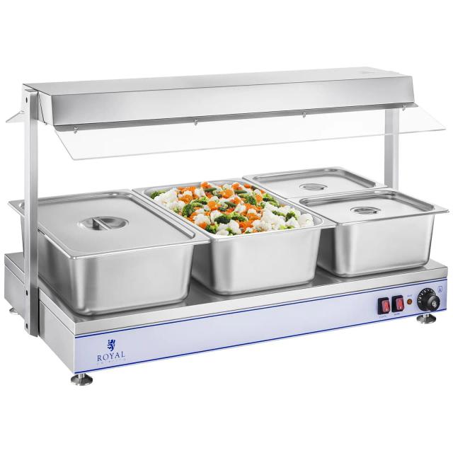 Melegítő tálca - 3 halogén lámpával - 1.550 W | Royal Catering on Productcaster.