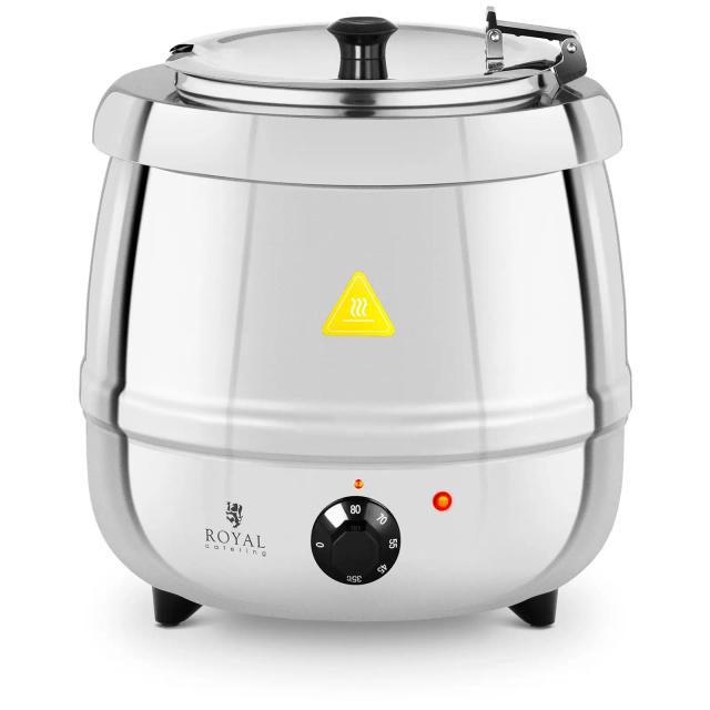 Elektromos leves melegen tartó- 10 L - 400 W - rozsdamentes acél | Royal Catering on Productcaster.