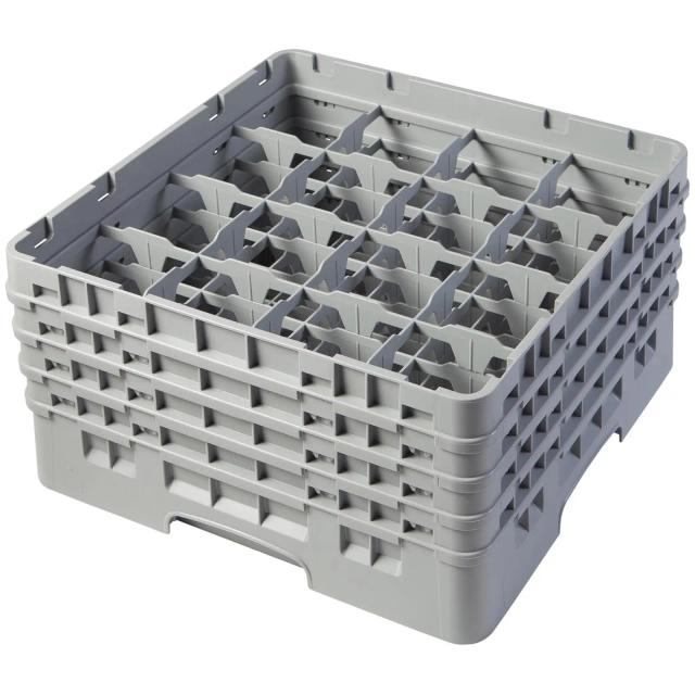 CAMBRO Camrack mosogatókosár poharakhoz - 16 rekesz - 50 x 50 x 26,7 cm - pohármagasság: 21,5 cm on Productcaster.