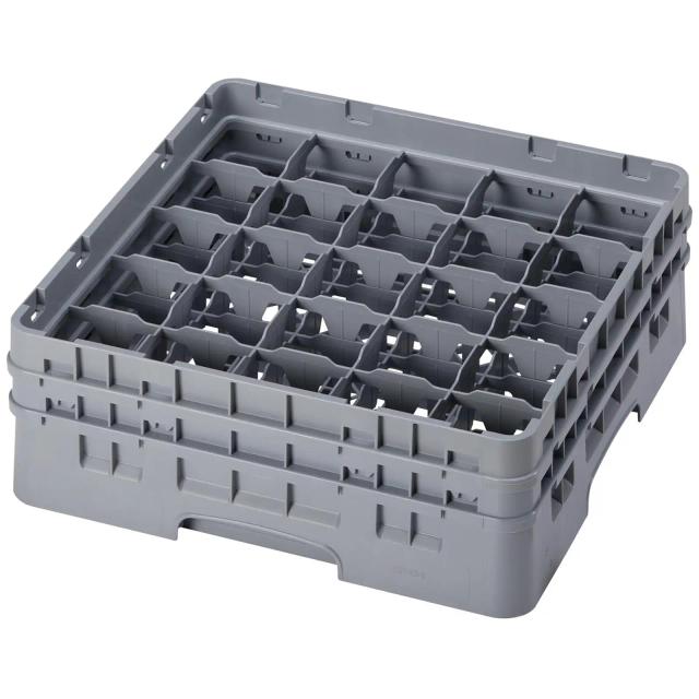 CAMBRO Camrack mosogatókosár poharakhoz - 25 rekesz - 50 x 50 x 14,3 cm - pohármagasság: 11,4 cm on Productcaster.