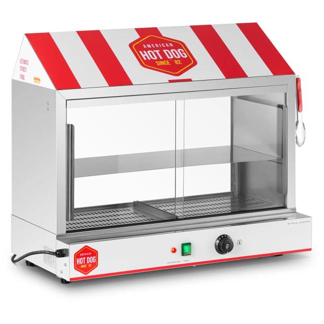 Hot dog gőzölő - 300 virsli - 100 zsemle - 2400 W | Royal Catering on Productcaster.